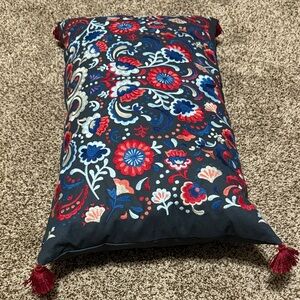 IKEA Floral Embroidered pillow